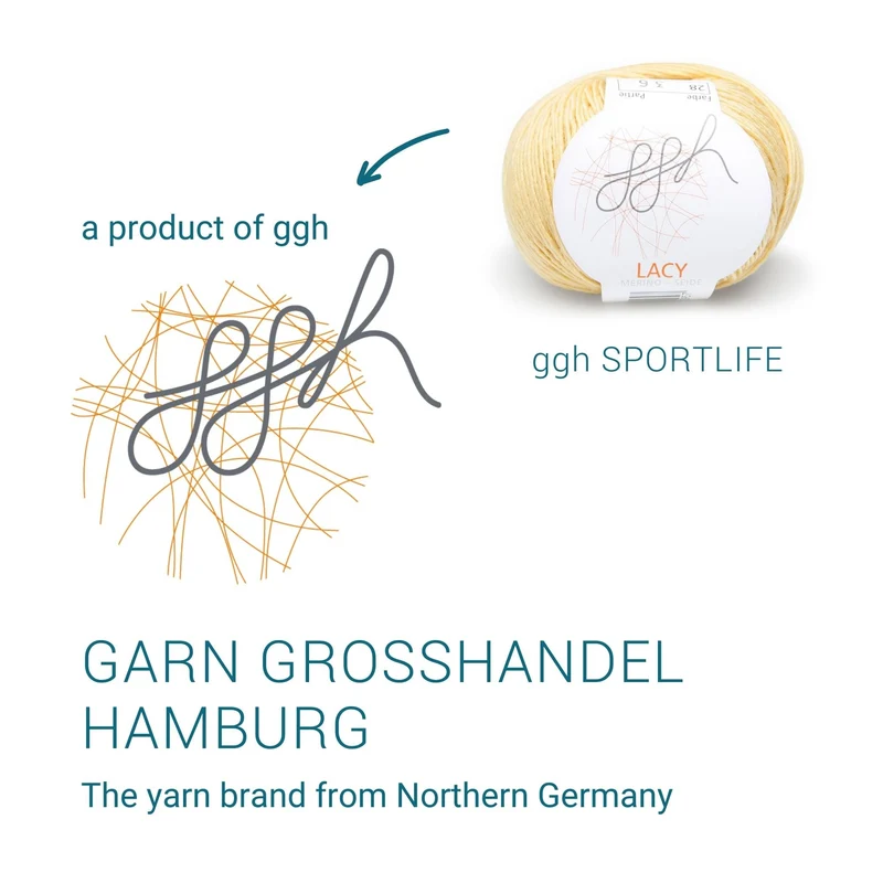 ggh Lacy | Set mit 4 x 25g (insg. 100g) - 028 - Senfgelb