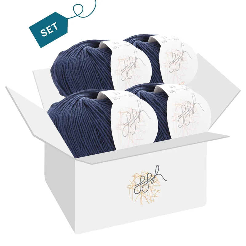 ggh Lacy | Set mit 4 x 25g (insg. 100g) - 013 - Dunkelblau