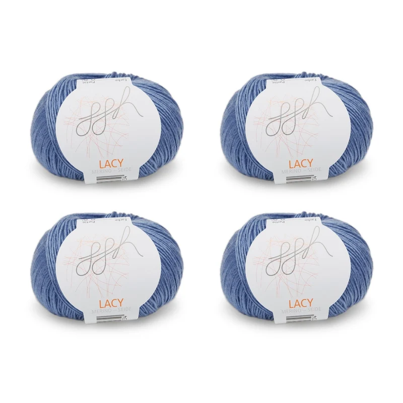 ggh Lacy | Set mit 4 x 25g (insg. 100g) - 021 - Blau