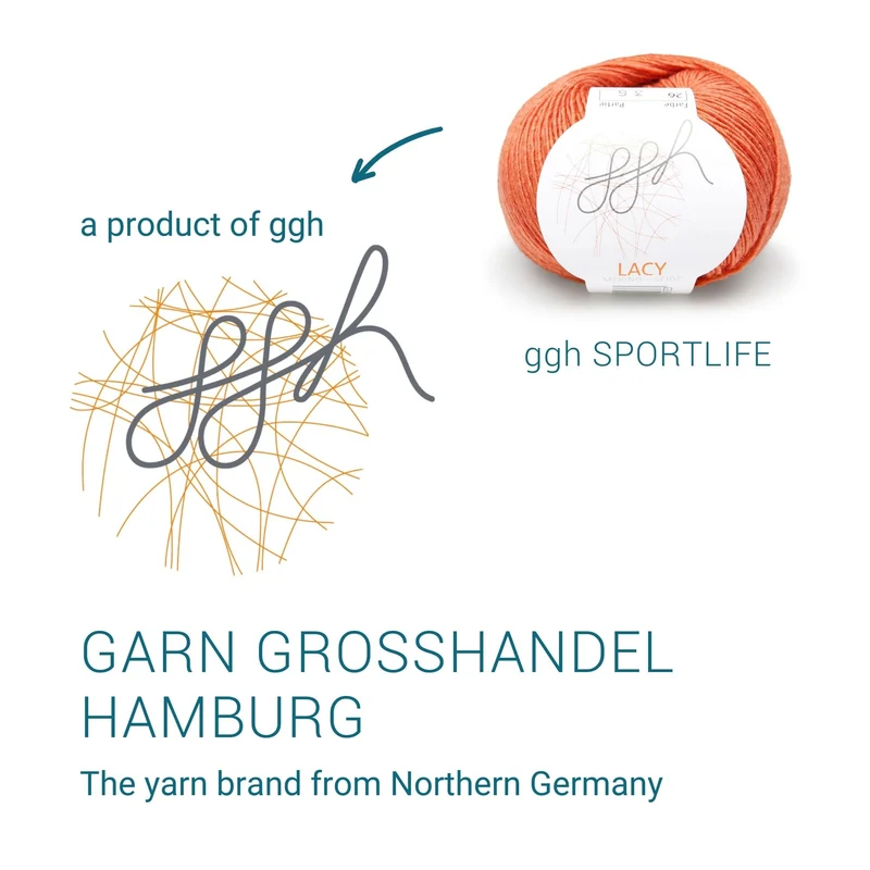 ggh Lacy | Set mit 4 x 25g (insg. 100g) - 026 - Herbstorange