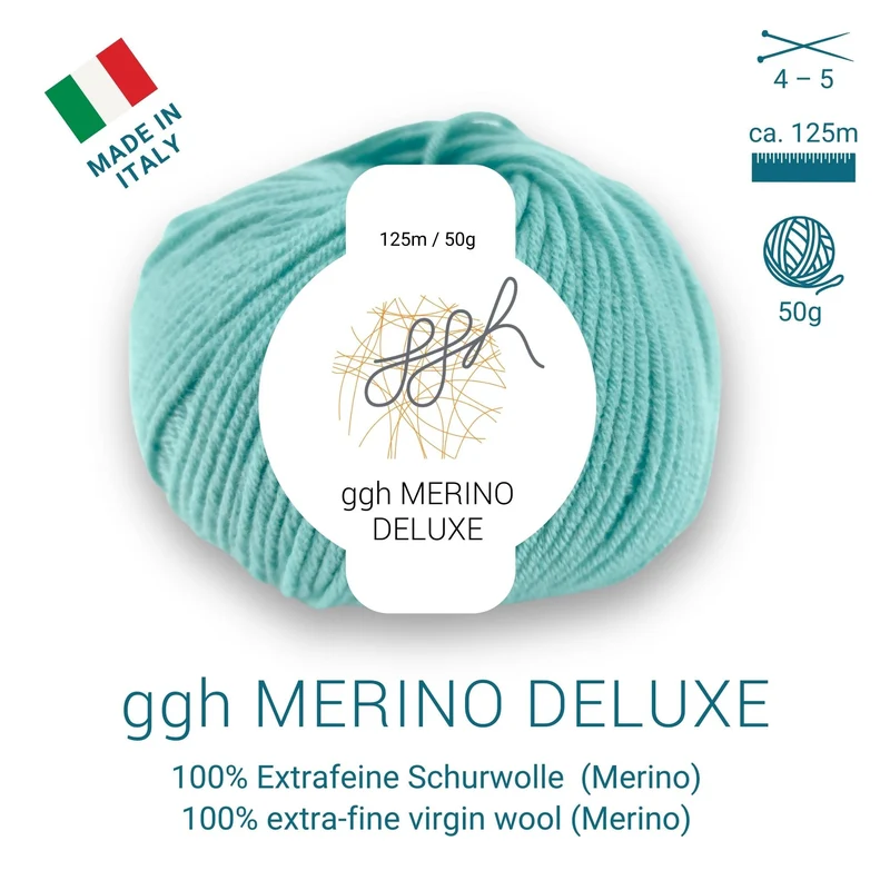 ggh Merino Deluxe - 300g Set (6x50g) - 021 - Türkis