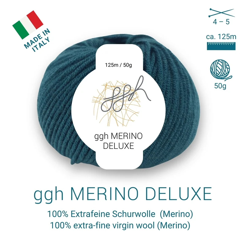 ggh Merino Deluxe - 300g Set (6x50g) - 017 - Jägergrün