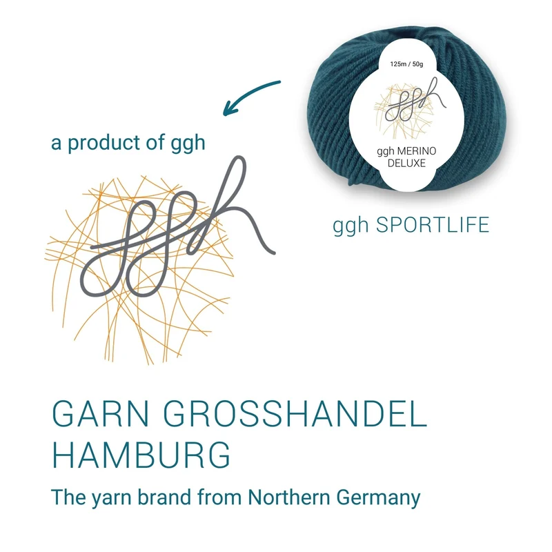 ggh Merino Deluxe - 300g Set (6x50g) - 017 - Jägergrün