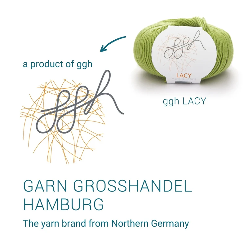 GGH Lacy | Merinowolle mit Seide | 25g - 170m | 006 - Apfelgrün