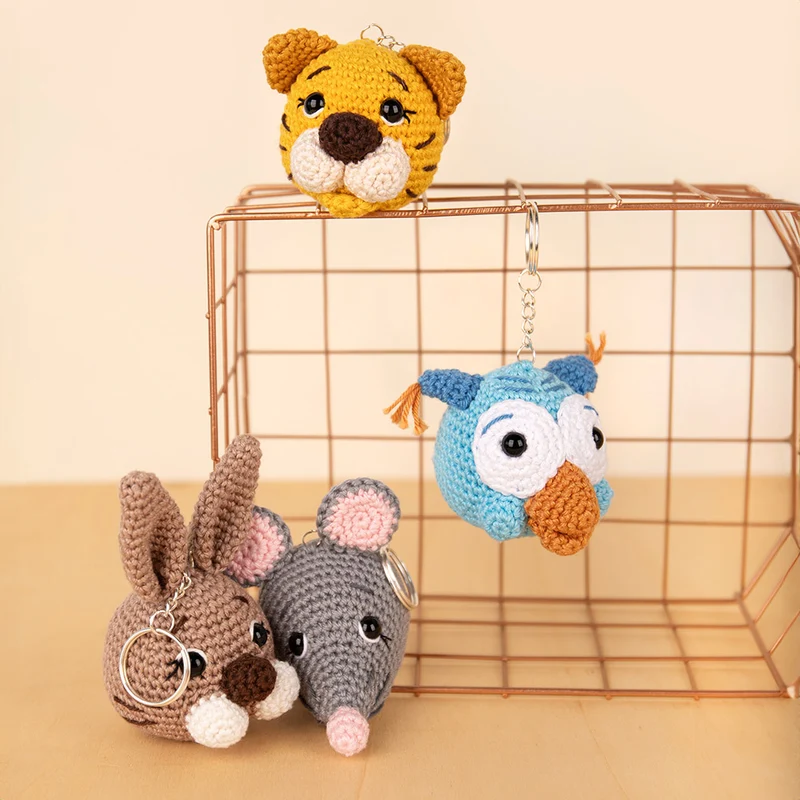 Schlüsselanhänger-Set 3 – Häkelpaket – Sandra Bekx