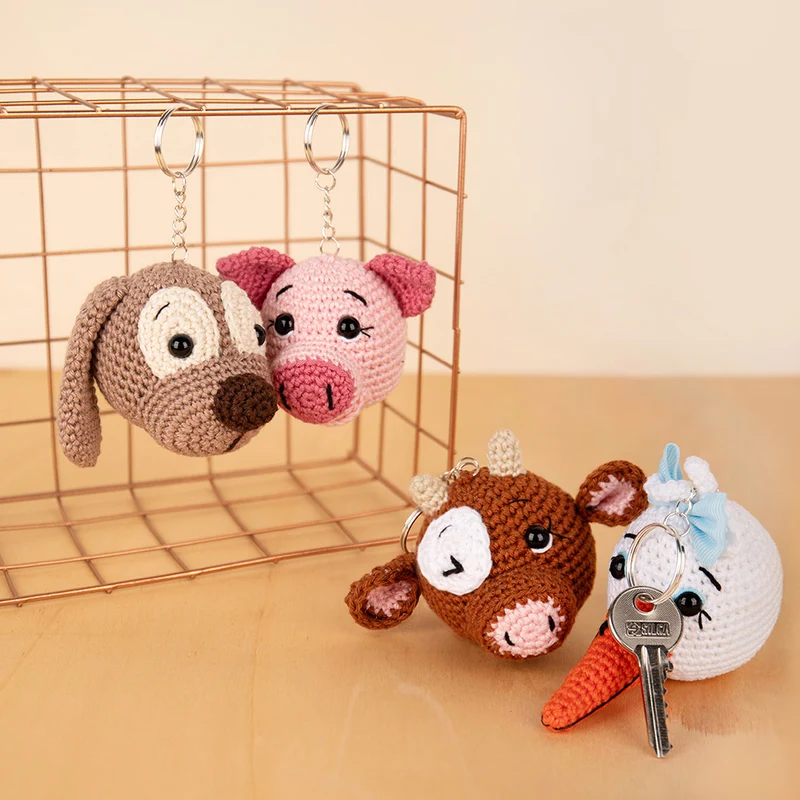 Schlüsselanhänger-Set 1 Häkelpaket – Sandra Bekx