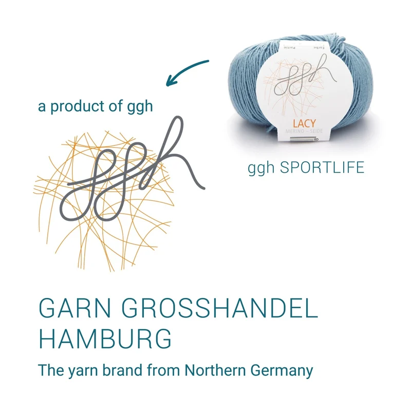 ggh Lacy | Set mit 4 x 25g (insg. 100g) - 004 - Eisblau
