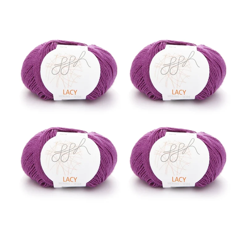 ggh Lacy | Set mit 4 x 25g (insg. 100g) - 012 - Zyklam