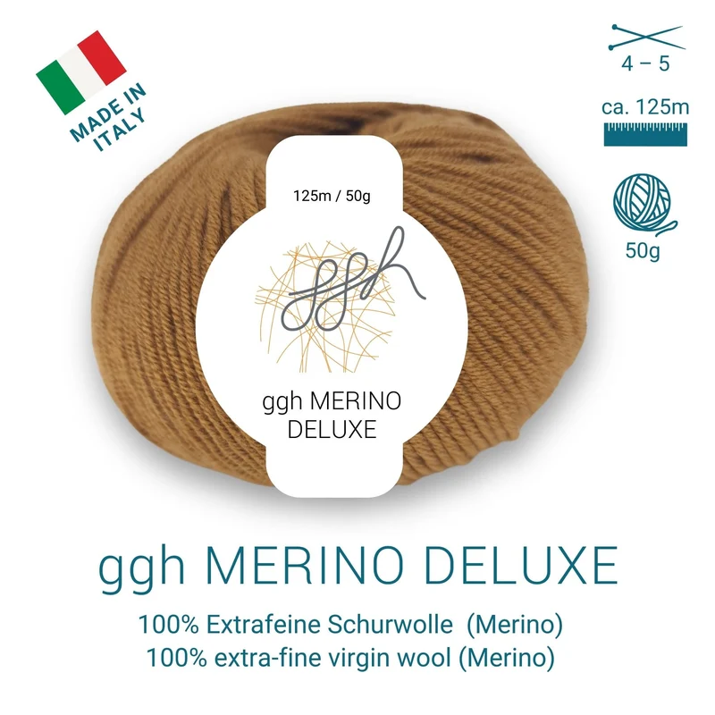 ggh Merino Deluxe - 300g Set (6x50g) - 007 - Hirschbraun