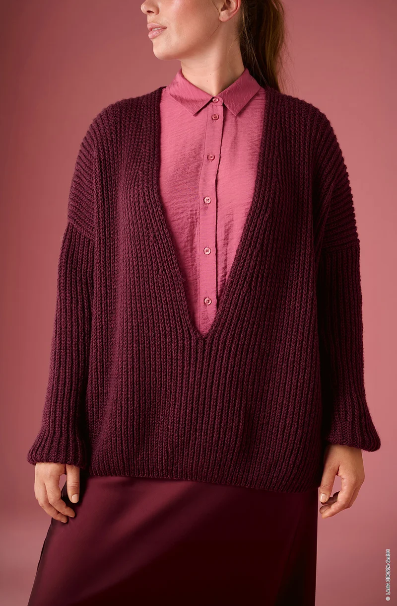 Lana Grossa Cool Merino Uni 025 Aubergine