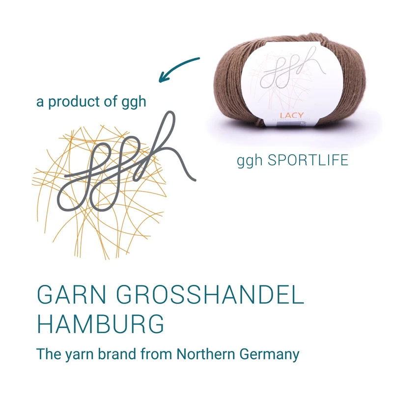 GGH Lacy | Merinowolle mit Seide | 25g - 170m | 018 - Braun