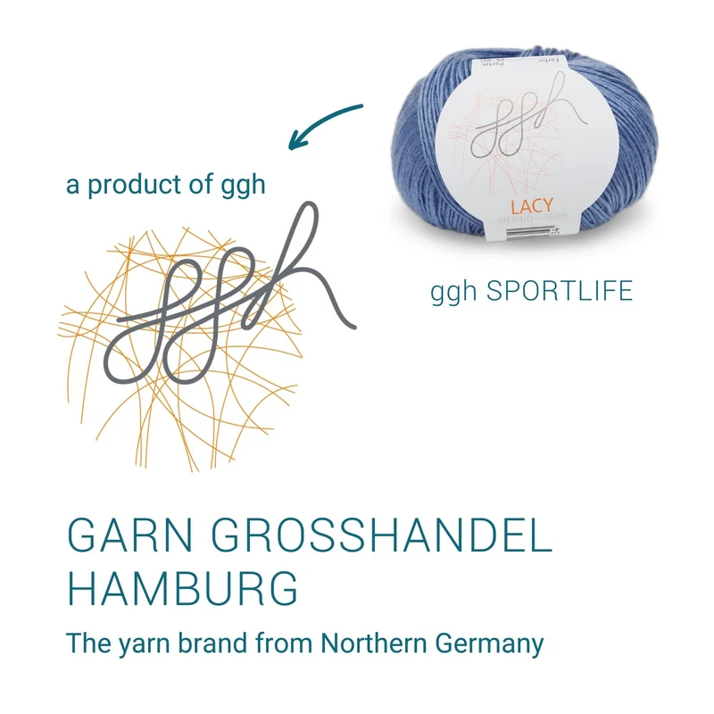 GGH Lacy | Merinowolle mit Seide | 25g - 170m | 021 - Blau