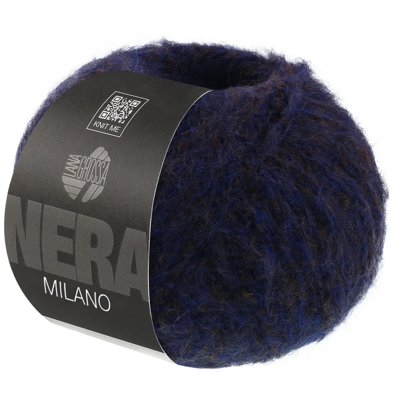 Lana Grossa Milano 011 Blau/Braun meliert