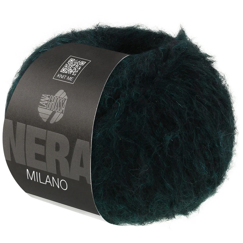 Lana Grossa Milano 008 Schwarzgrün
