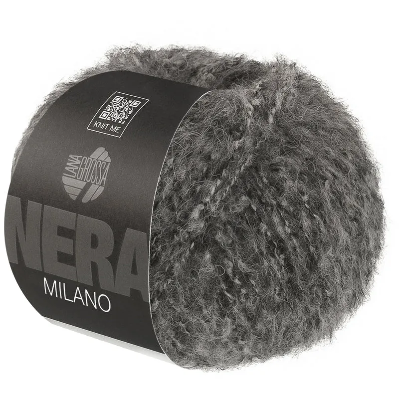 Lana Grossa Milano 002 Dunkelgrau meliert