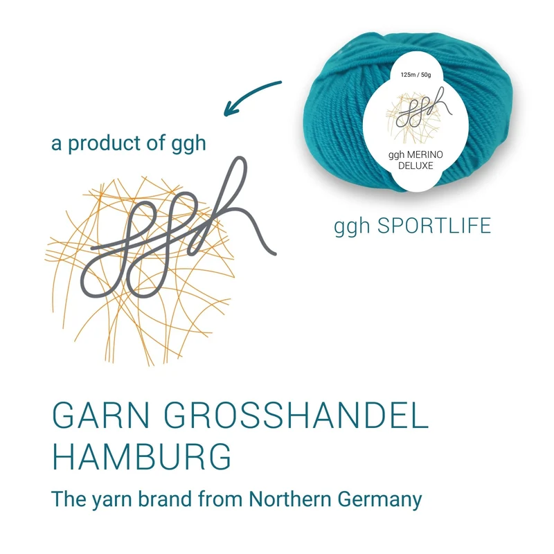 ggh Merino Deluxe - 300g Set (6x50g) - 025 - Ozeangrün