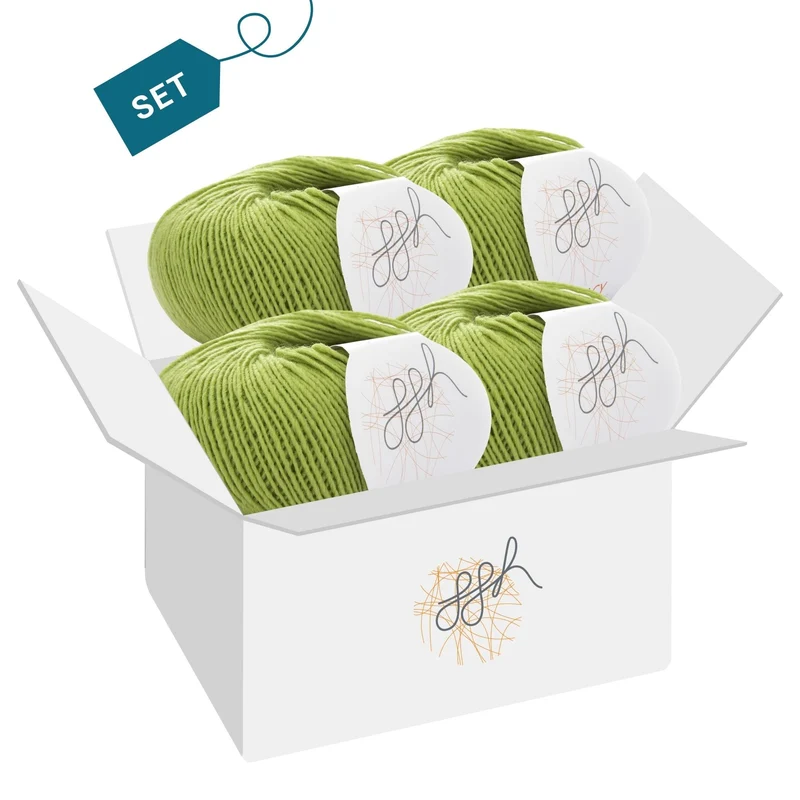 ggh Lacy | Set mit 4 x 25g (insg. 100g) - 006 - Apfelgrün