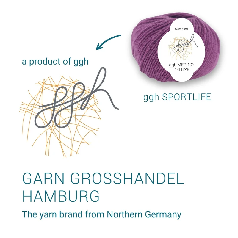 ggh Merino Deluxe - 300g Set (6x50g) - 016 - Granatrot