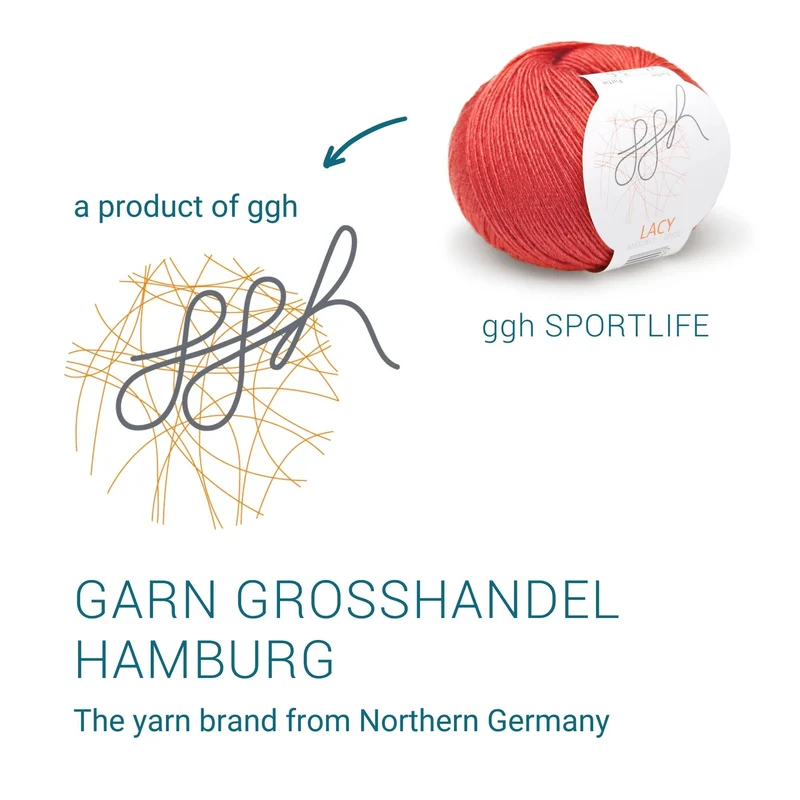 GGH Lacy | Merinowolle mit Seide | 25g - 170m | 027 - Marsrot
