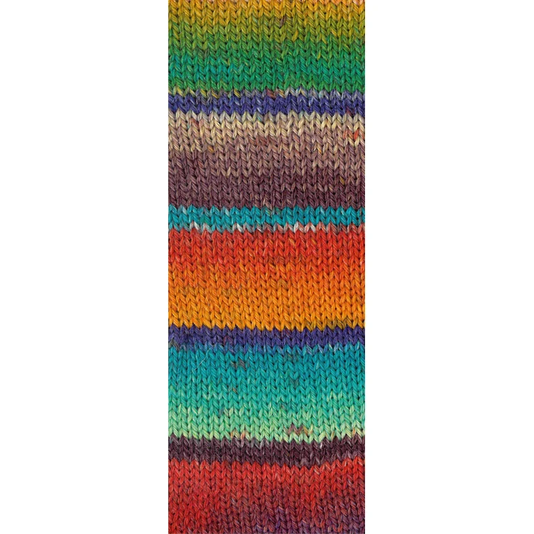 Lana Grossa Meilenweit 100 Fontana 5451 Oliv/Smaragd/Dunkelviolett/Taupe/Grau-/Dunkelbraun/Türkisblau/Rostrot/Orange/Jade/Rot
