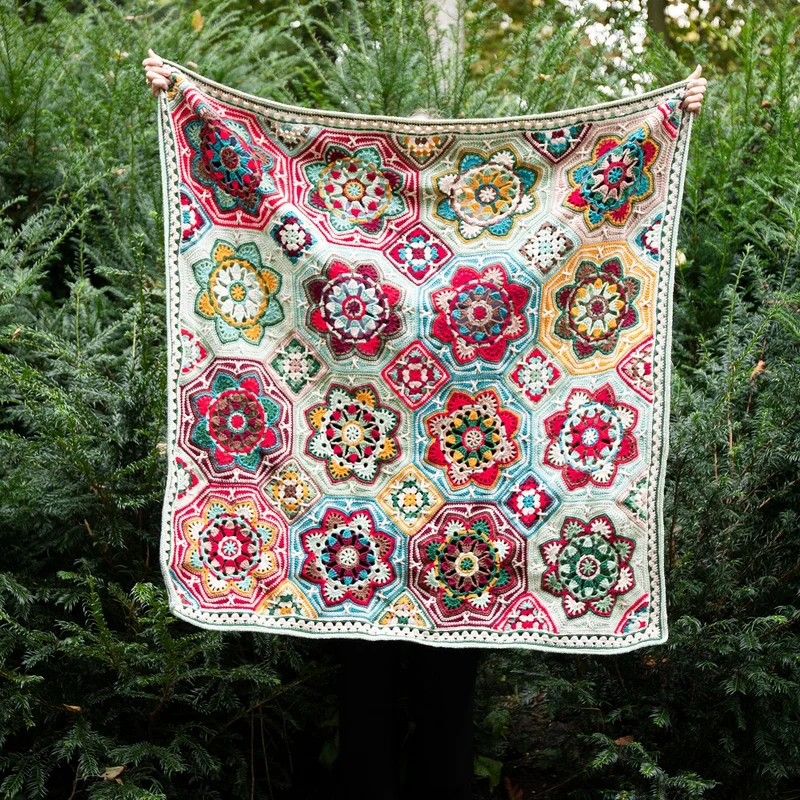 Häkelpaket „Persian Tiles“ – Decke für Weihnachten