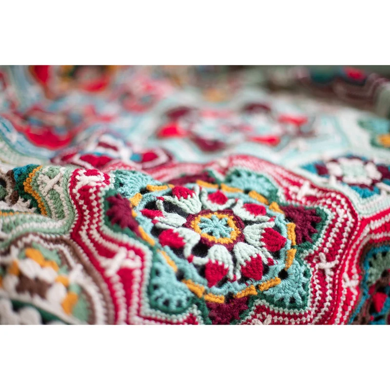Häkelpaket „Persian Tiles“ – Decke für Weihnachten