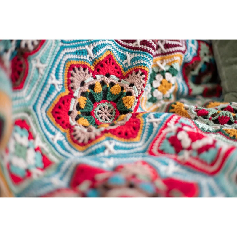 Häkelpaket „Persian Tiles“ – Decke für Weihnachten