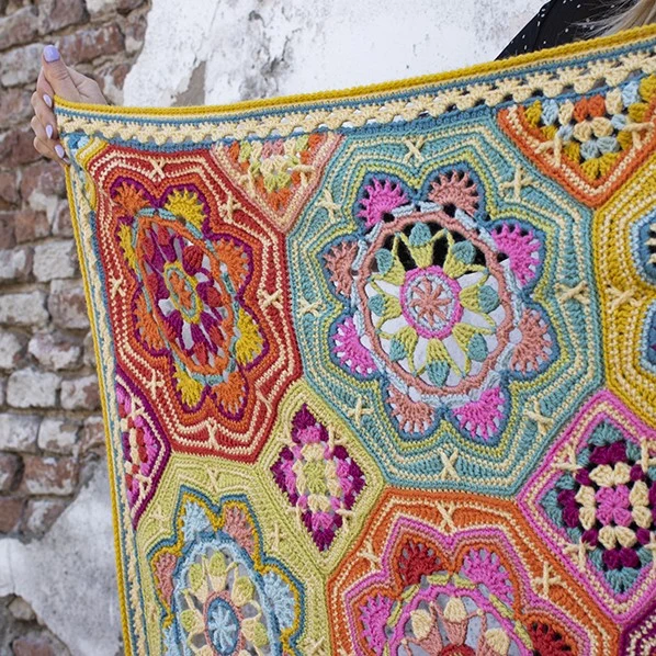 Persian Tiles Eastern Jewels Decke – Häkelpaket