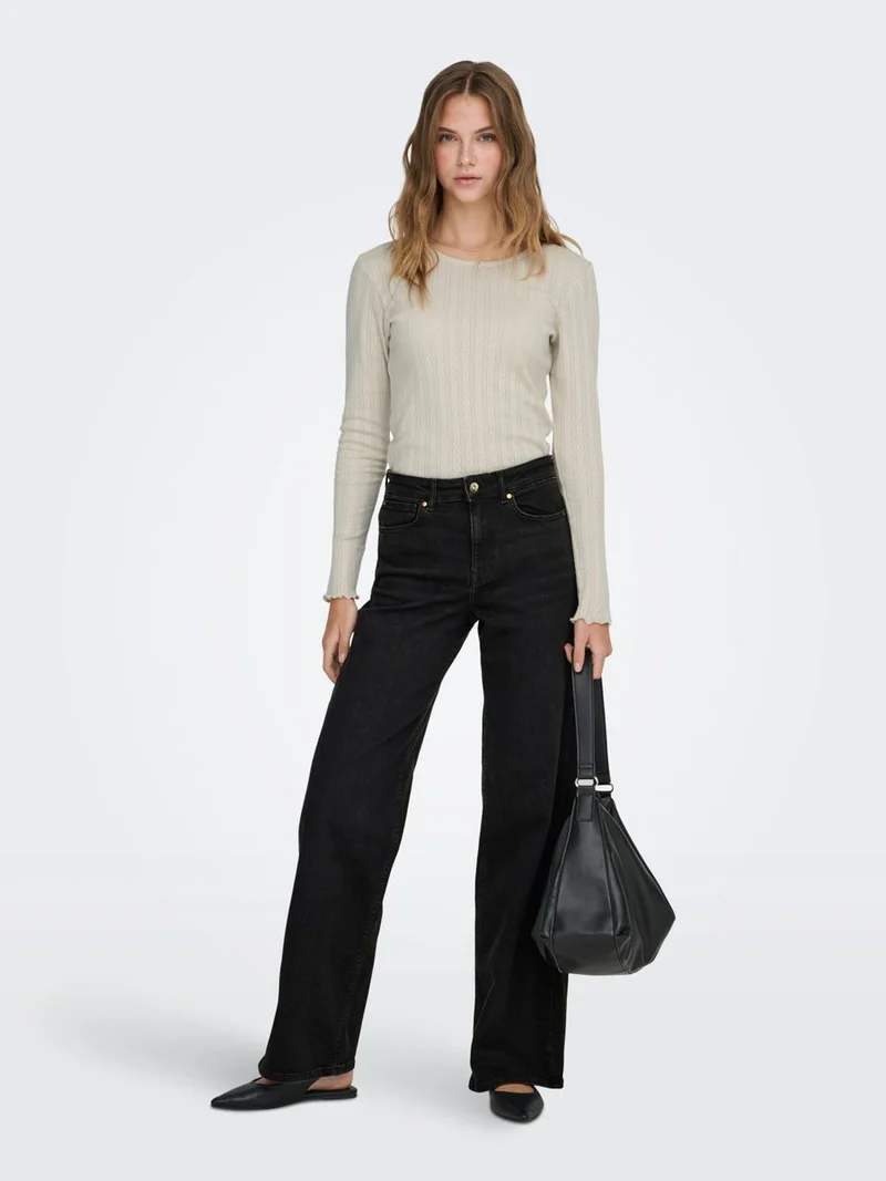 ONLMADISON BLUSH HW WIDE DNM CRO099 NOOS