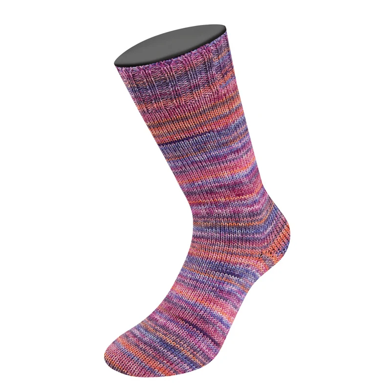 Lana Grossa Meilenweit 100 Cashmere Inverno 122 Fuchsia/Flieder/Orange/Hellblau/Blau/Pflaume/Heidekraut/Lachs
