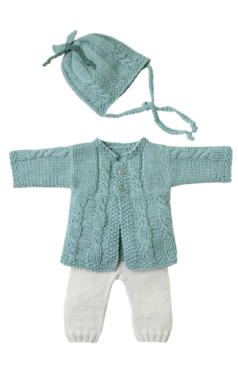 Baby Hose mit Rippenrand - MERRY MERINO 220 - Strickset