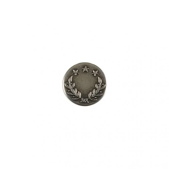 Jeansknopf Metall 17mm altsilber