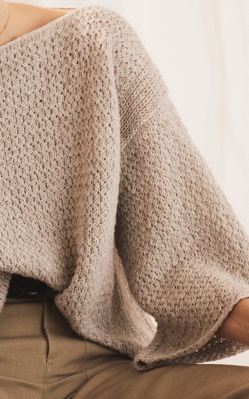 Weitgeschnittener Pullover - ECOPUNO - Strickpaket