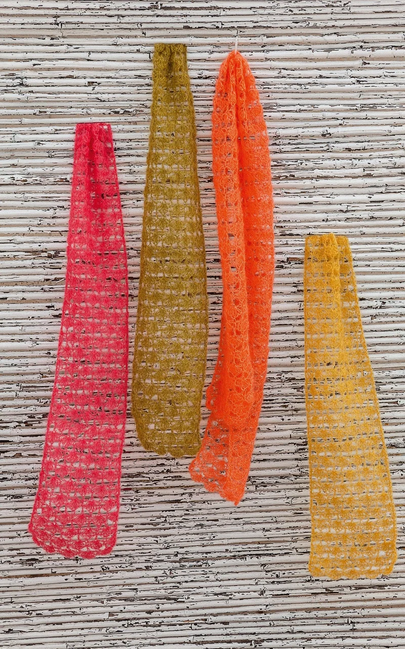 Schal mit Muschelmuster - SILKHAIR - Häkelset