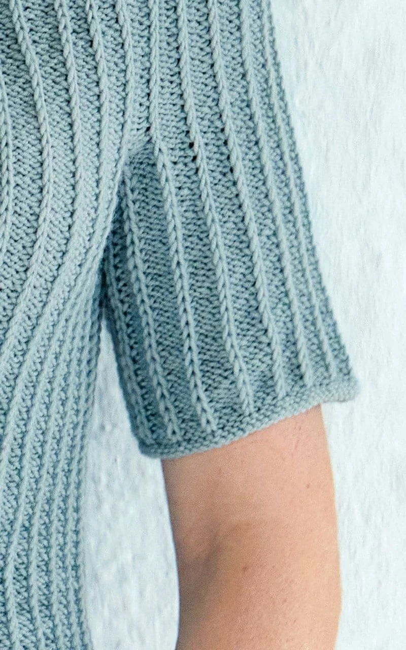 Kurzer Rundpassenpullover Damen - COOL WOOL - Strickset