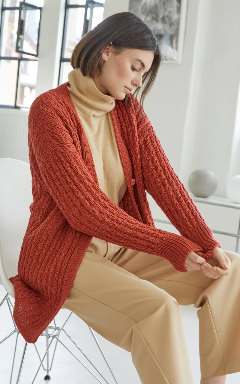 Cardigan - COOL WOOL BIG - Strickset