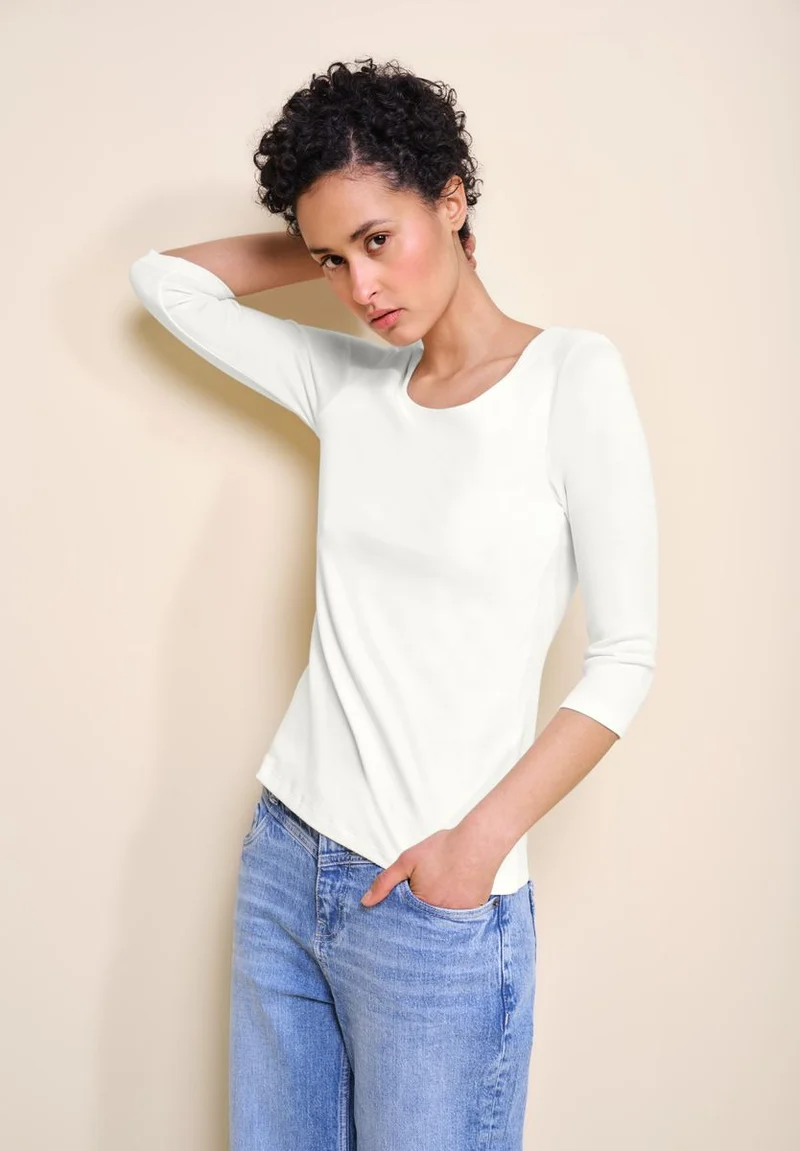 Shirt in Unifarbe