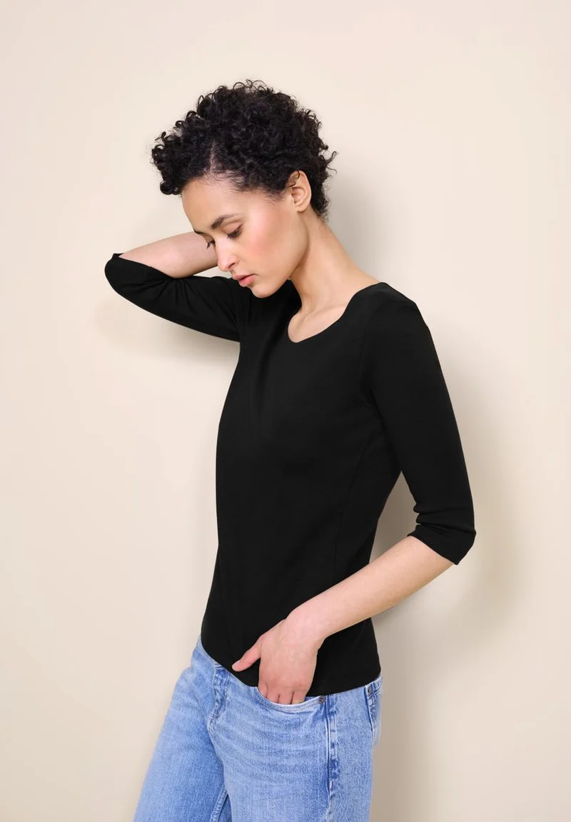 Shirt in Unifarbe