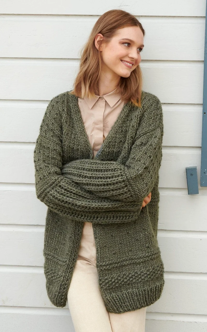Jacke lang - PER LEI - Strickset