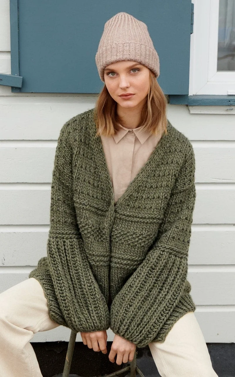 Jacke lang - PER LEI - Strickset
