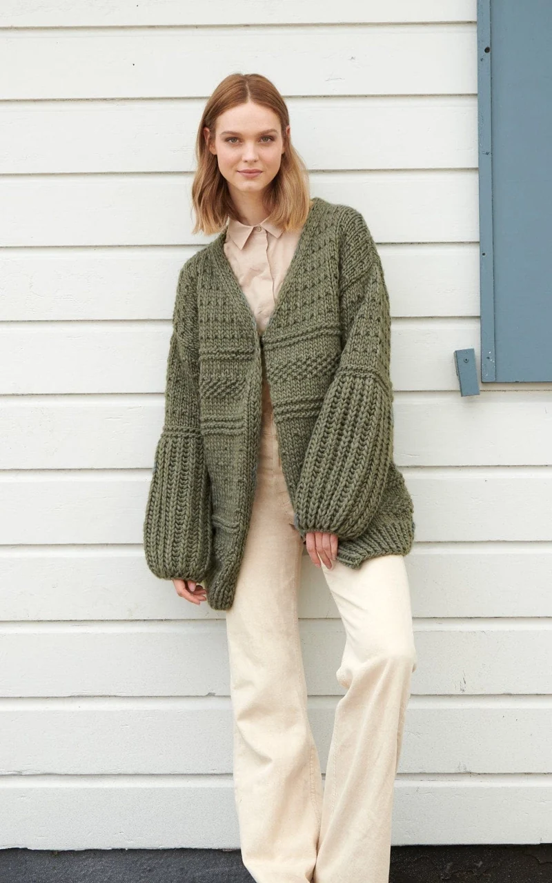 Jacke lang - PER LEI - Strickset