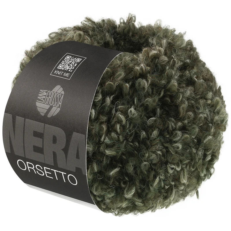 Lana Grossa Orsetto 108 Wald/Graugrün