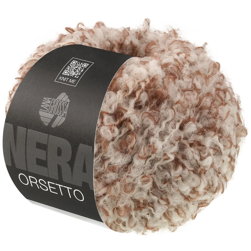 Lana Grossa Orsetto 104 Braun/Creme