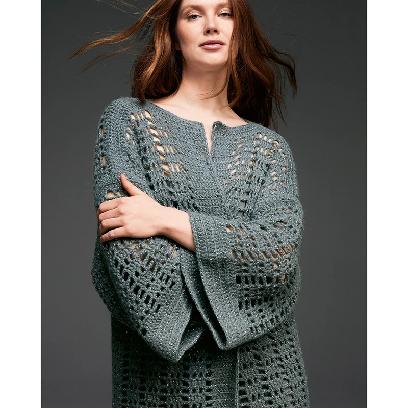 Lana Grossa Brillino 005 Grau/Gold