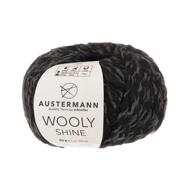 Wooly Shine | 125 M - 50G | 10 - Schwarz