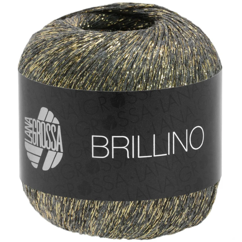 Lana Grossa Brillino 005 Grau/Gold