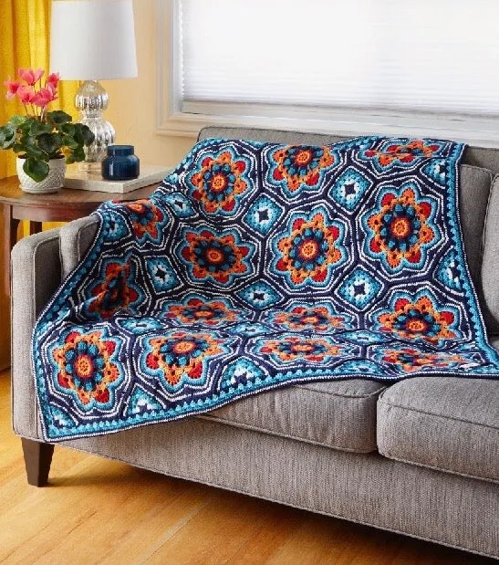 Persian Tiles Original Colorway Decke – Häkelpaket