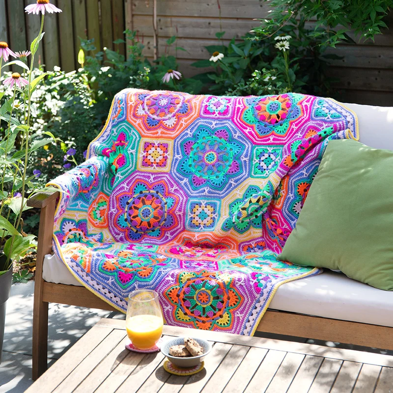 Häkelpaket „Persian Tiles Fiesta“-Decke