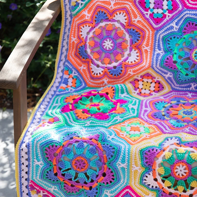 Häkelpaket „Persian Tiles Fiesta“-Decke