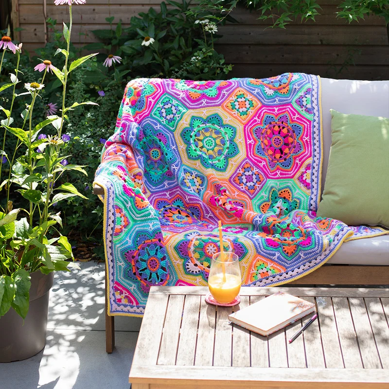 Häkelpaket „Persian Tiles Fiesta“-Decke